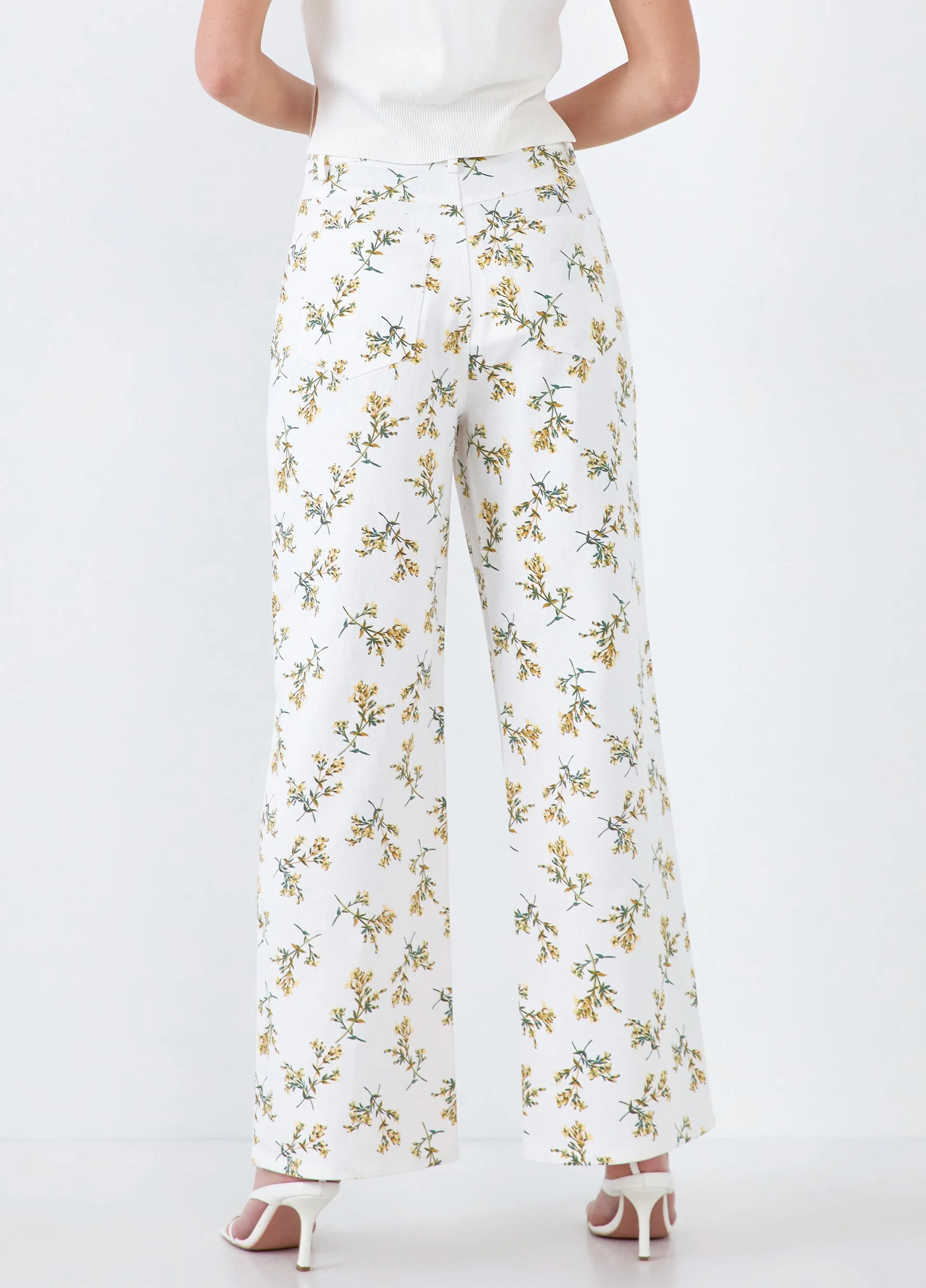 Floral Straight Leg Pants
