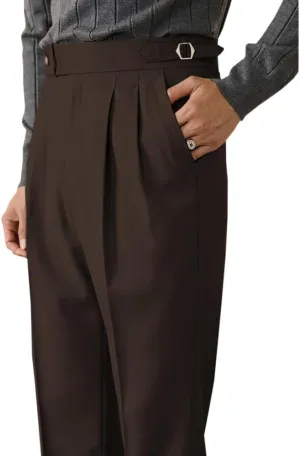 Men's Classic Fit Suit Pants Casual Dress Pants Slim Fit Flat Front Trousers