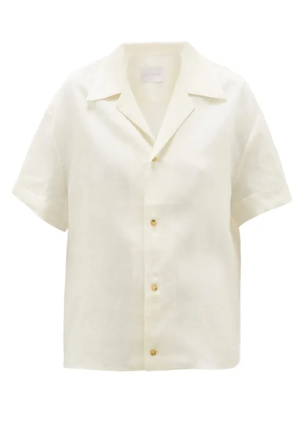 Prague Shirt Lemon Organic Linen