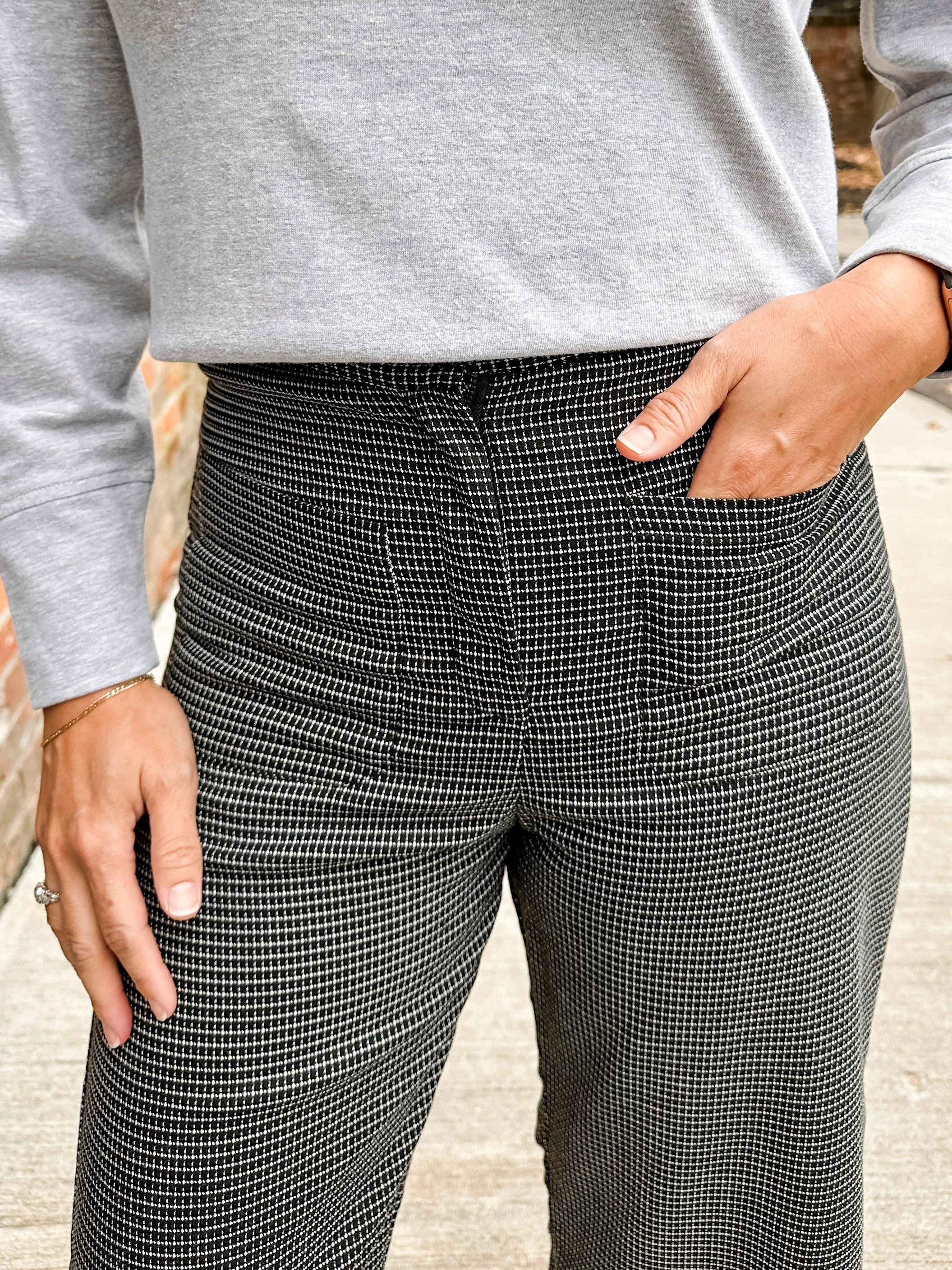 Tweed Front Pocket Pant