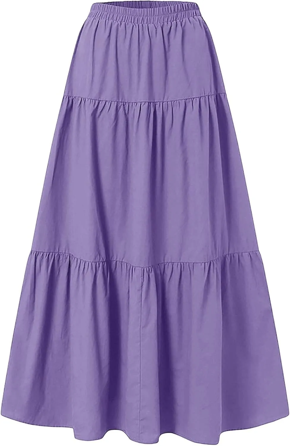 Women Long Lightweight Layered Skirt Party Night High Waist Pleated A Line Swing Skirt Maternity Pencil Skirt